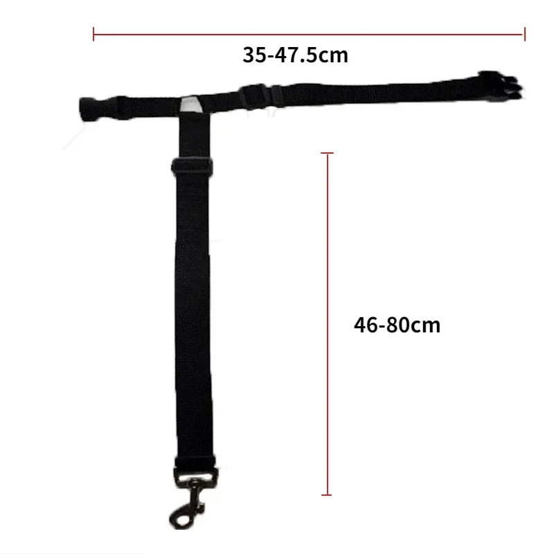 2-in-1 Dog Car Seat Belt & Leash (Adjustable Nylon)