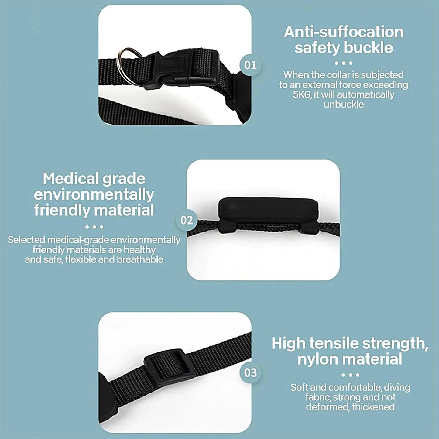 Multifunctional Smart GPS Tracker – Pet Safety for Cats & Dogs